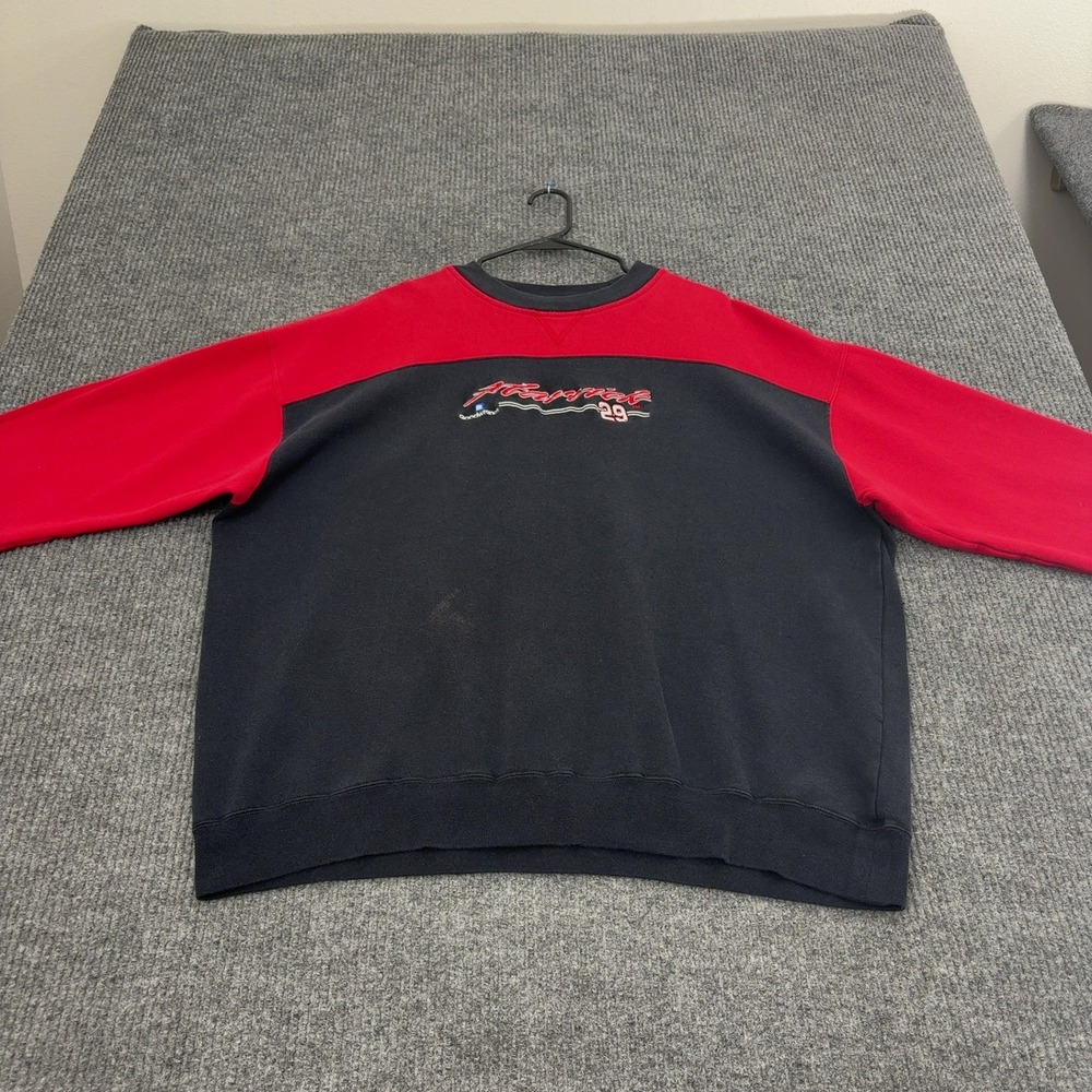 Vintage NASCAR Kevin Harvick Chase Authentics Sweatshirt 2XL Black‎ Red Racing